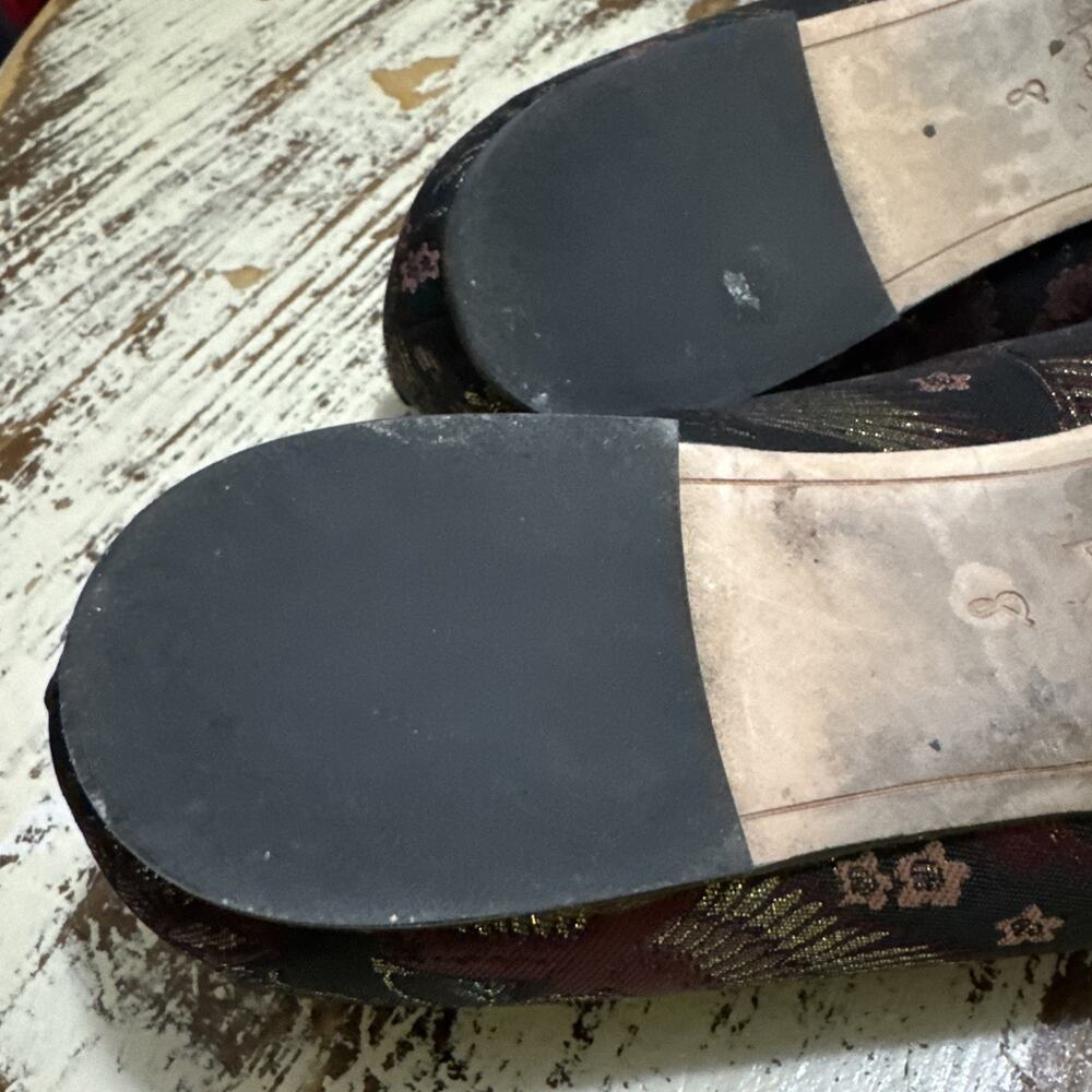 SAM EDELMAN RAISA FLORAL STUDDED FLATS WOMENS Size 8 - Picture 15 of 15